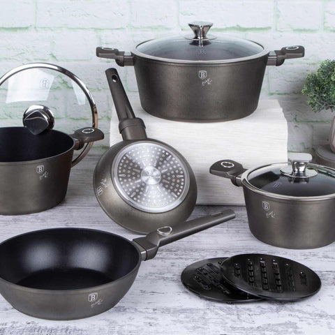  BH/7168, juego de 3 sartenes, champán, juego de 3 sartenes a., sartén, juego de sartenes, sartén, juego de sartenes, utensilios de cocina, cocina, sartenes, juego de sartenes