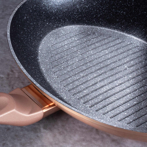  BH/7170, Sartén para pescado 35x25cm, Oro rosa, Sartén para pescado, Sartén para parrilla, Sartén, Sartenes