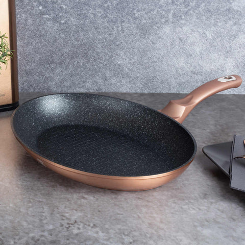  BH/7170, Sartén para pescado 35x25cm, Oro rosa, Sartén para pescado, Sartén para parrilla, Sartén, Sartenes