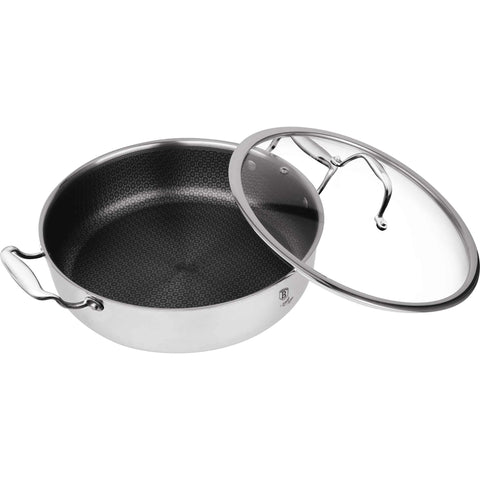 olla baja, olla baja con tapa, olla, utensilios de cocina, cocinar, olla baja de 28 cm, acero inoxidable,BH/6563 ,BH/7429 ,BH/8515,BH/7447