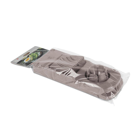 BH/7459, Cortador de huevos y queso mozzarella, color topo mate, rebanador, cortador de huevos, cortador de queso mozzarella, utensilios de cocina, cortador y picador