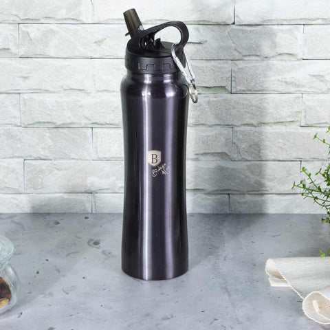 BH/7493, Botella deportiva 0,5L, Gris oscuro, Botella deportiva a., Botella deportiva, Botella de agua, Frasco, Almacenamiento de alimentos, Botella
