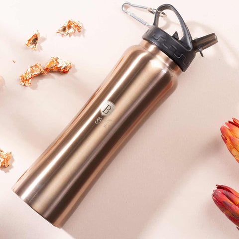  BH/7494, Botella deportiva 0,5L, Oro rosa, Botella deportiva a., Botella deportiva, Botella de agua, Frasco, Almacenamiento de alimentos, Botella