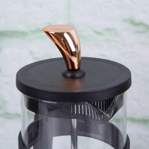  BH/7614, Cafetera de émbolo para café y té de 350 ml, negra, oro rosa, cafetera de émbolo para café y té, prensa francesa, electrodomésticos, cafetera