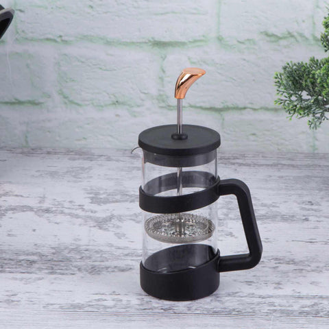  BH/7614, Cafetera de émbolo para café y té de 350 ml, negra, oro rosa, cafetera de émbolo para café y té, prensa francesa, electrodomésticos, cafetera