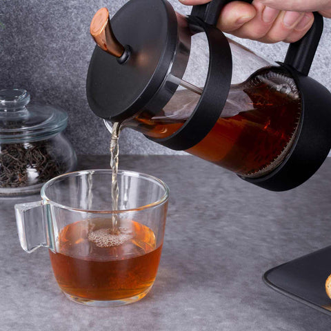  BH/7615, Cafetera de émbolo para café y té de 600 ml, Negra, Oro rosa, Cafetera de émbolo para café y té, Cafetera de émbolo para café y té, Prensa francesa, Electrodomésticos de cocina, Cafetera