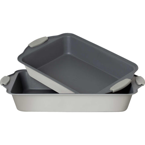 asador rectangular, juego de asadores, mango de silicona, utensilios para hornear, hornear,utensilios para hornear - asador rectangular c., gris mate,BH/7650