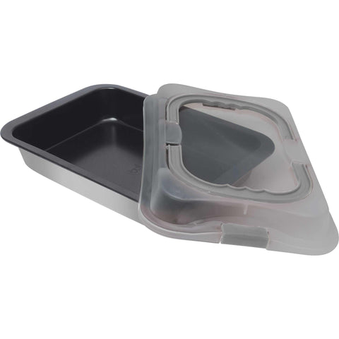 asador rectangular, asador rectangular con tapa, asador, utensilios para hornear, hornear,utensilios para hornear - asador rectangular a.,gris mate,BH/7652