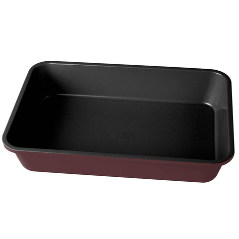  BH/7659, Asador rectangular 40x28cm, Burdeos mate, utensilios para hornear, asador rectangular b., asador rectangular, asador, hornear