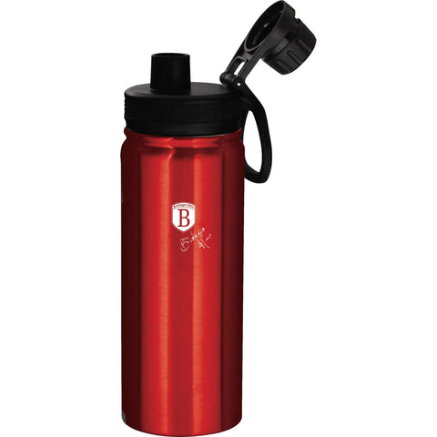  BH/7751, Botella deportiva 540 ml, Burdeos, Rojo, Botella deportiva B., Botella deportiva, Botella de agua, Frasco, Almacenamiento de alimentos, Botella