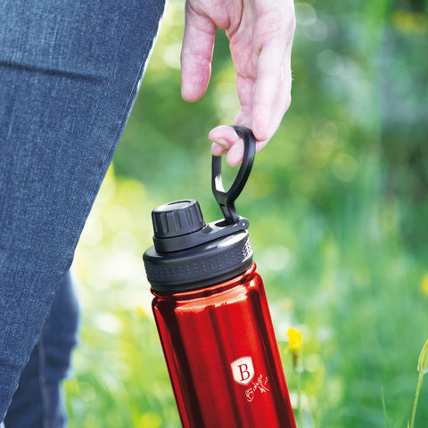  BH/7751, Botella deportiva 540 ml, Burdeos, Rojo, Botella deportiva B., Botella deportiva, Botella de agua, Frasco, Almacenamiento de alimentos, Botella