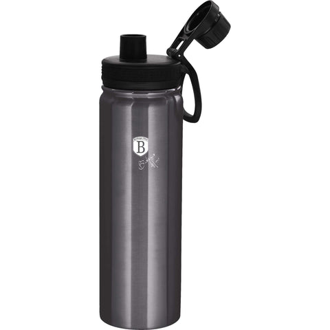  BH/7753, Botella deportiva 540 ml, Gris oscuro, Botella deportiva B., Botella deportiva, Botella de agua, Frasco, Almacenamiento de alimentos, Botella