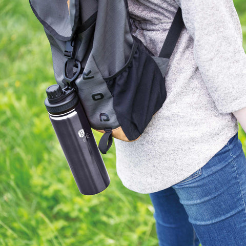  BH/7753, Botella deportiva 540 ml, Gris oscuro, Botella deportiva B., Botella deportiva, Botella de agua, Frasco, Almacenamiento de alimentos, Botella