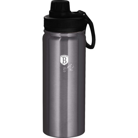  BH/7763, Botella deportiva 720 ml, Gris oscuro, Botella deportiva B., Botella deportiva, Botella de agua, Frasco, Almacenamiento de alimentos, Botella