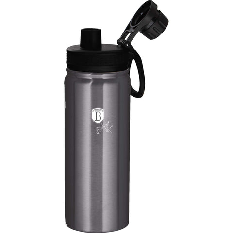  BH/7763, Botella deportiva 720 ml, Gris oscuro, Botella deportiva B., Botella deportiva, Botella de agua, Frasco, Almacenamiento de alimentos, Botella