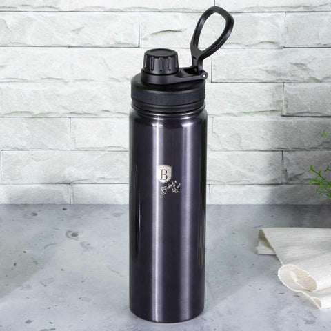  BH/7763, Botella deportiva 720 ml, Gris oscuro, Botella deportiva B., Botella deportiva, Botella de agua, Frasco, Almacenamiento de alimentos, Botella