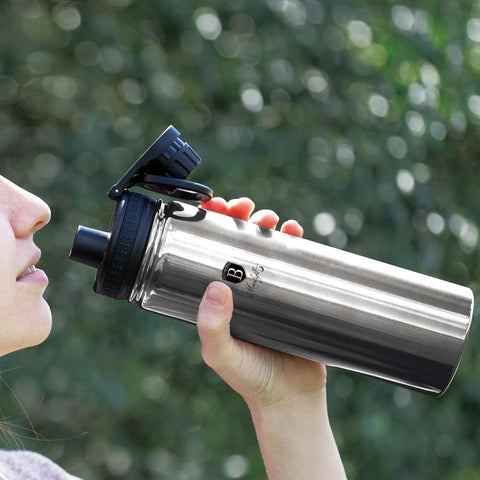  BH/7767, Botella deportiva 720ml, Acero inoxidable, Botella deportiva b., Botella deportiva, Botella de agua, Frasco, Almacenamiento de alimentos, Botella