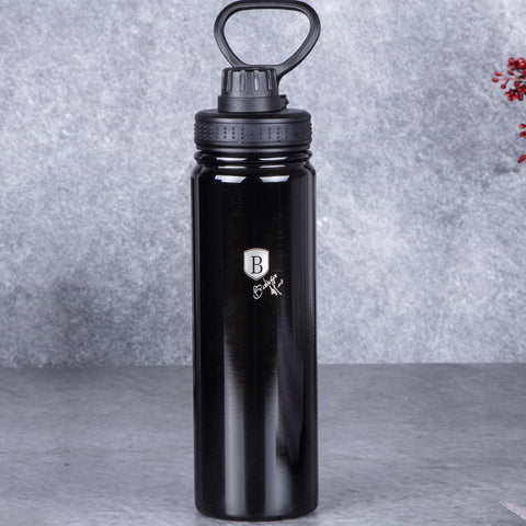  BH/7770, Botella deportiva 720 ml, Negra, Botella deportiva B., Botella deportiva, Botella de agua, Frasco, Almacenamiento de alimentos, Botella