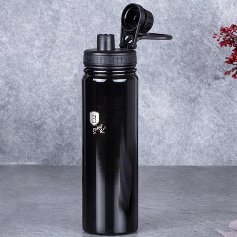  BH/7770, Botella deportiva 720 ml, Negra, Botella deportiva B., Botella deportiva, Botella de agua, Frasco, Almacenamiento de alimentos, Botella