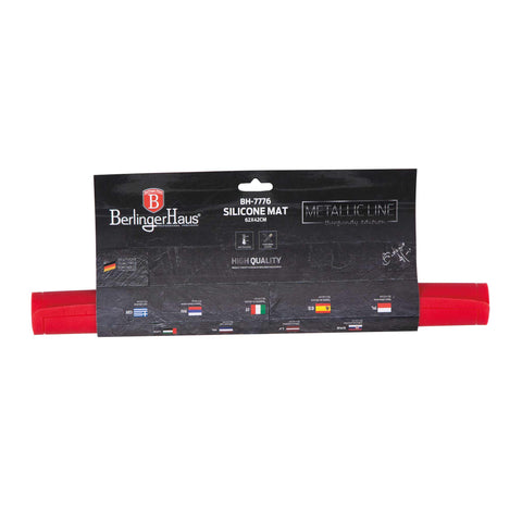  BH/7776, Tapete de silicona para hornear 62x42cm, Burdeos, Rojo, Tapete de silicona, Utensilios para hornear, Tapete para hornear