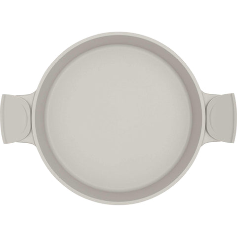 olla baja, olla baja con tapa, olla, batería de cocina, cocinar, aluminio fundido, olla baja de 28 cm, crema mate, NUEVO, BH/7785