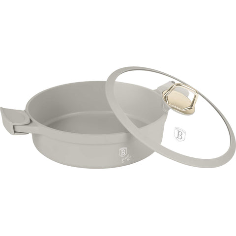  BH/7785, Olla baja con tapa 28cm, Crema Mate, Olla baja 28 cm, Aluminio fundido, Olla baja, Olla baja con tapa, Olla, Batería de cocina, Cocina, Ollas y cazuelas