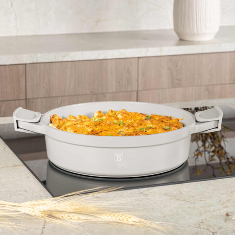  BH/7785, Olla baja con tapa 28cm, Crema Mate, Olla baja 28 cm, Aluminio fundido, Olla baja, Olla baja con tapa, Olla, Batería de cocina, Cocina, Ollas y cazuelas