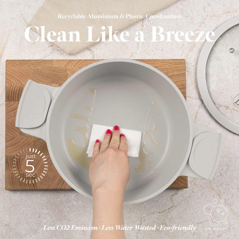  BH/7787, Cacerola con tapa 24cm, Crema Mate, Cacerola 24 cm, Aluminio fundido, Cacerola, Olla, Cacerola con tapa, Batería de cocina, Cocina, Ollas y cazuelas