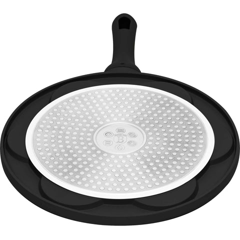  BH/7799, Molde para panqueques con 7 agujeros, 26 cm, color negro, aluminio fundido, con agujeros, para animales, utensilios de cocina, sartenes, para crepes y panqueques