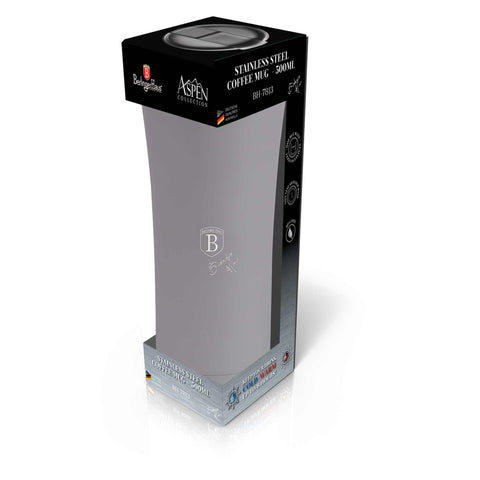  BH/7813,Taza de café 0,5L,Gris mate,Taza de café,Taza de viaje,Botella,Frasco,Vajilla,Taza