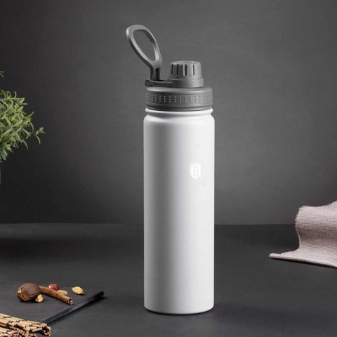 BH/7815, Botella deportiva 720 ml, Gris mate, Botella deportiva B., Botella deportiva, Botella de agua, Frasco, Almacenamiento de alimentos, Botella