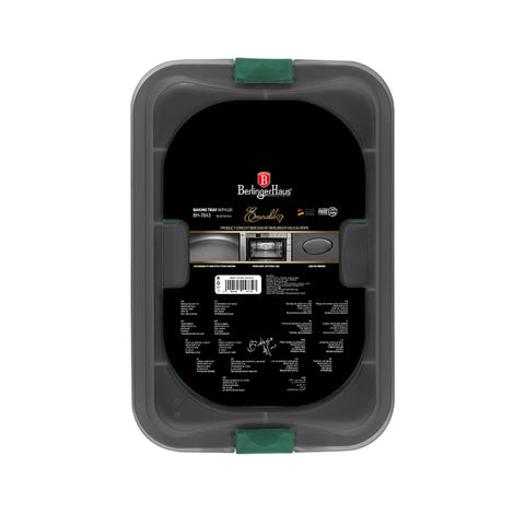  BH/7843, Asador rectangular con tapa, Esmeralda, Verde, Utensilios para hornear, Asador rectangular a., Asador rectangular, Asador, Horneado, Bandeja para asar