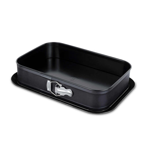  BH/7854,BH/6622,Molde desmontable rectangular 39x27cm,Negro,Plateado,utensilios para hornear,molde desmontable rectangular,molde desmontable cuadrado,pasteles,acoplamiento,horneado,Molde desmontable