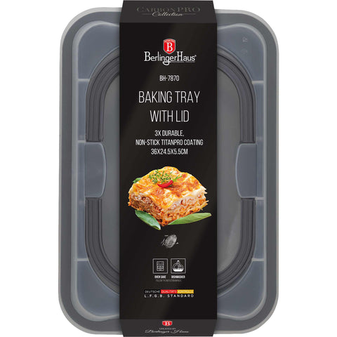  BH/7870,BH/7841, Asador rectangular con tapa,Gris oscuro,utensilios para hornear,asador rectangular a.,asador rectangular,asador,hornear,Bandeja para asar
