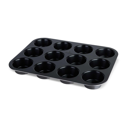  BH/7872, BH/1821, BH/1821A, molde para muffins de 12 tazas, gris oscuro, utensilios para hornear, molde para muffins de 12 tazas, molde para muffins, muffin, horneado
