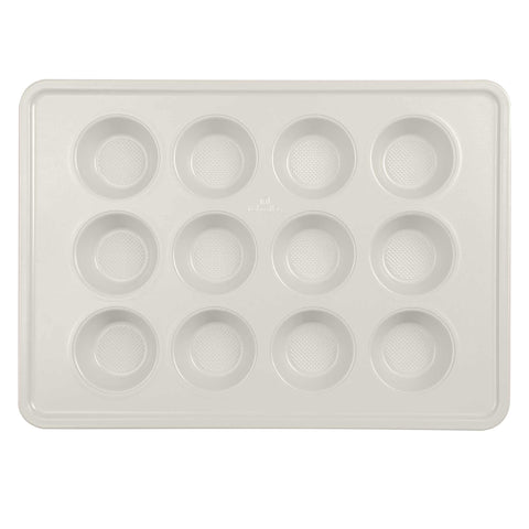 molde para muffins, muffins, utensilios para hornear, horneado, utensilios para hornear - molde para muffins de 12 tazas, crema mate, NUEVO, BH/7948, BH/7877