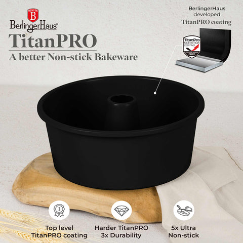  BH/7882,BH/8629,Molde Bundt 25cm,Negro Mate,utensilios para hornear,molde Bundt,horneado,pasteles