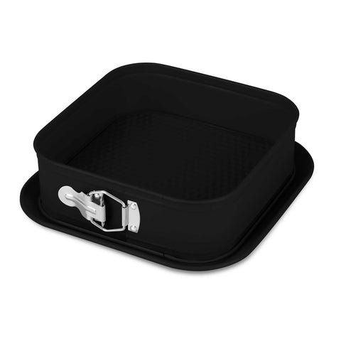  BH/7890N,BH/7890,Molde desmontable cuadrado 28x28cm,Negro mate,utensilios para hornear,molde desmontable cuadrado,pasteles,acoplamiento,horneado,Molde desmontable