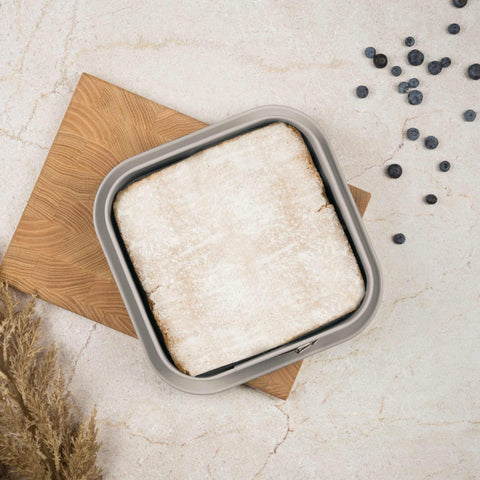  BH/7891N, Molde desmontable cuadrado 28x28cm, Crema Mate, utensilios para hornear, molde desmontable cuadrado, pastel, acoplamiento, horneado, molde desmontable