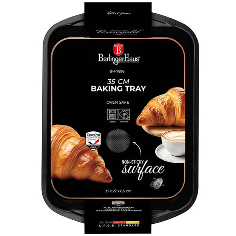 BH/7896,BH/7896N,BH/6469,BH/6469SW, Asador rectangular 35x27cm, Oro rosa, Utensilios para hornear, Asador rectangular a., Asador rectangular, Asador, Horneado, Bandeja para asar