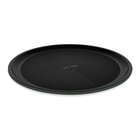 Product image of Pizza pan 32cm. Part of the Matte Green Collection . Features: • Material: carbon steel with titanPro non-stick coating • Size: 32*1,1 cm • Color: matt green. (Studio view). Official Berlinger Haus product, boosted by Promintra sl.
