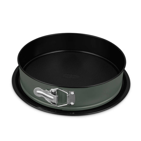  BH/7936, Molde desmontable redondo 26x6,8cm, Verde mate, utensilios para hornear, molde desmontable redondo, molde desmontable redondo, pastel, horneado, acoplamiento, molde desmontable