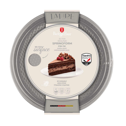  BH/7937, Molde desmontable redondo 26x6,8cm, Topo mate, utensilios para hornear, molde desmontable redondo, molde desmontable redondo, pastel, horneado, acoplamiento, molde desmontable