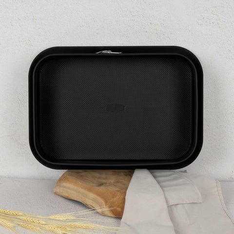  BH/7941, Molde desmontable rectangular 39x27cm, Burdeos mate, utensilios para hornear, molde desmontable rectangular, molde desmontable cuadrado, pastel, acoplamiento, horneado, molde desmontable