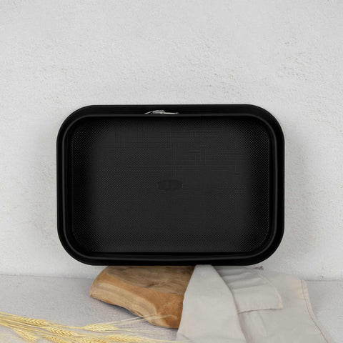  BH/7942, Molde desmontable rectangular 39x27cm, Verde mate, Utensilios para hornear, Molde desmontable rectangular, Molde desmontable cuadrado, Pastel, Acoplamiento, Horneado, Molde desmontable