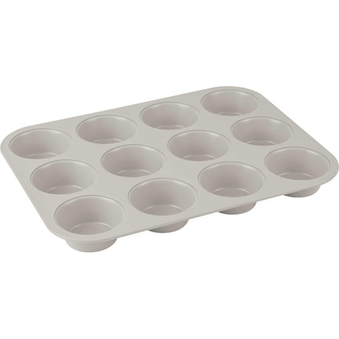 molde para muffins, muffins, utensilios para hornear, horneado, utensilios para hornear - molde para muffins de 12 tazas, crema mate, RENEW, BH/7877, BH/7948