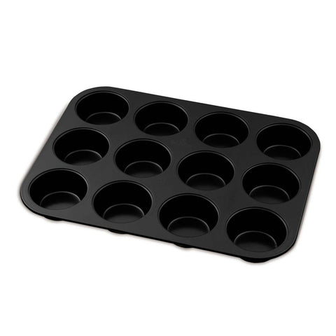 BH/7950N, BH/7876, BH/7950, molde para muffins de 12 tazas, negro mate, utensilios para hornear, molde para muffins de 12 tazas, molde para muffins, muffin, horneado