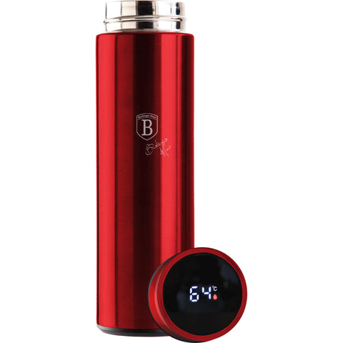  BH/7955,BH/6751,Botella con pantalla LED de temperatura 450 ml,Borgoña,Rojo,Botella,Botella deportiva,Botella de agua,Frasco,Pantalla LED,Almacenamiento de alimentos,Botella