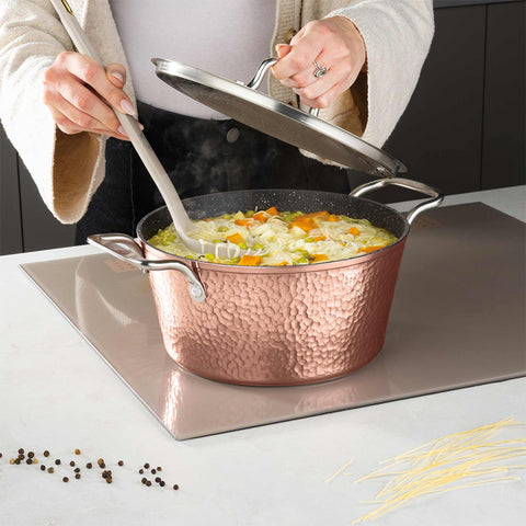  BH/8004, Cacerola con tapa 24cm, Cobre, Cacerola 24 cm, Cacerola, Olla, Cacerola con tapa, Batería de cocina, Cocina, Ollas y cazuelas