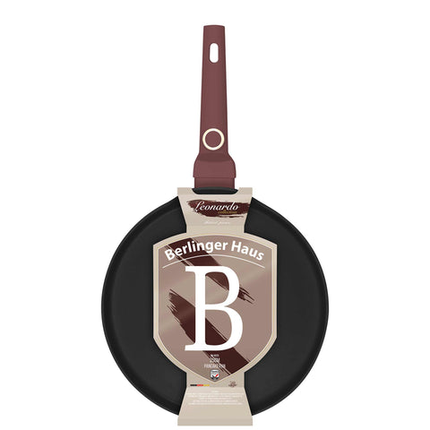  BH/8025, Sartén para panqueques de 25 cm, Burdeos mate, sartén para panqueques de 25 cm, sartén para panqueques, utensilios de cocina, cocina